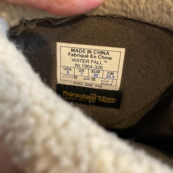 Sorel Water Fall Waterproof Gray Suede Boots WOMEN'S SZ 9 Winter Boots EUC - Picture 9 of 9